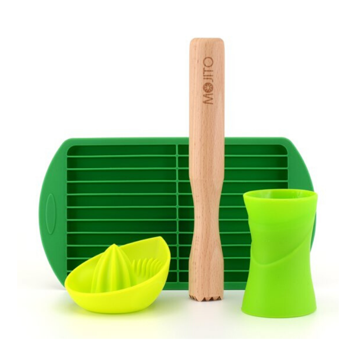 bar amigos mojito kit set in het groen om zelf je mojito te maken